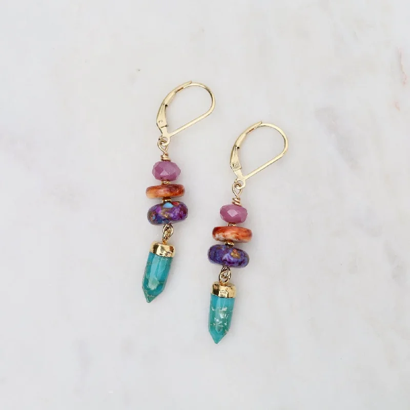 Turquoise Point Earrings