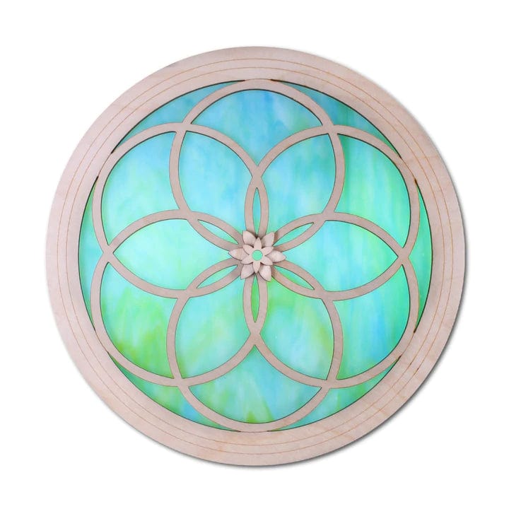 Grand 10" Suncatcher - Interlocking Rings in Ocean