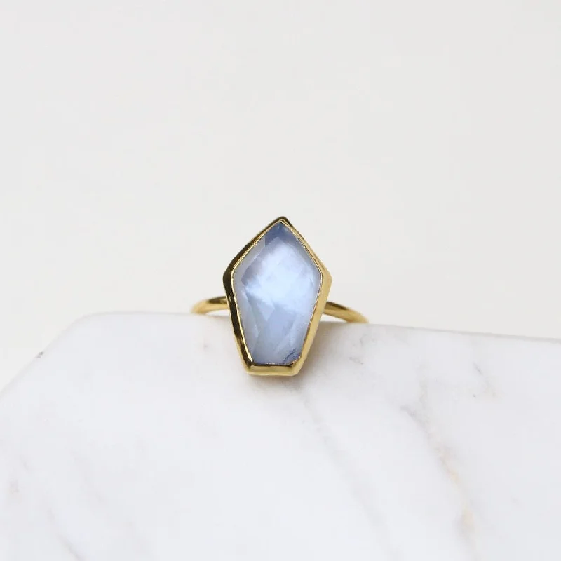 Tanzanite Mid Stone Adjustable Ring