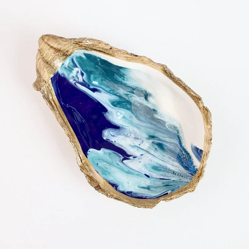 Ocean Gilded Oyster Ring Dish