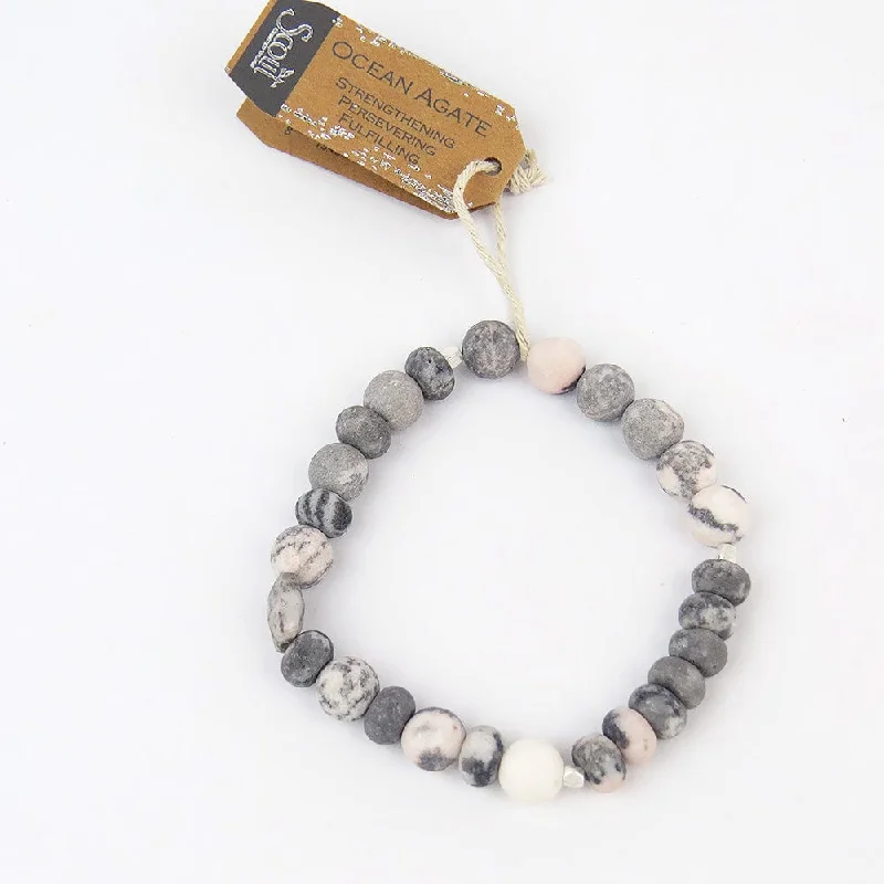 Scout Ocean Agate Stone Stacking Bracelet